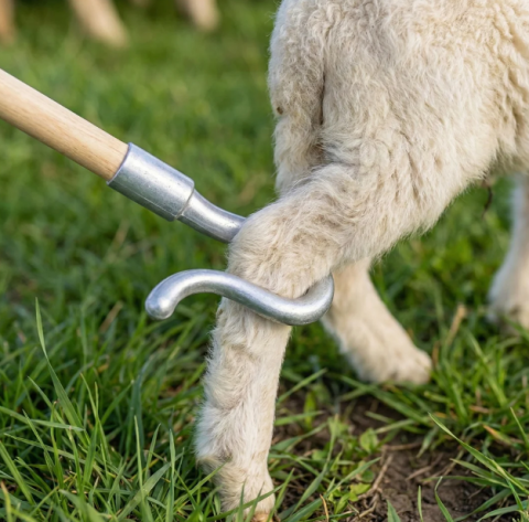 Produse Veterinare - Cârlig pentru prinderea oilor din aluminiu