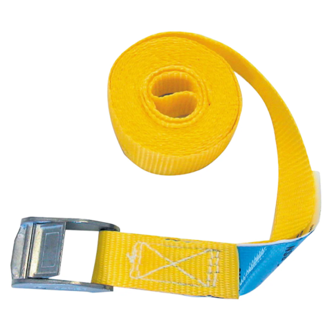 Chingă de ancorare cu cataramă 5 m / 25 mm – 400 kg, galben [1]