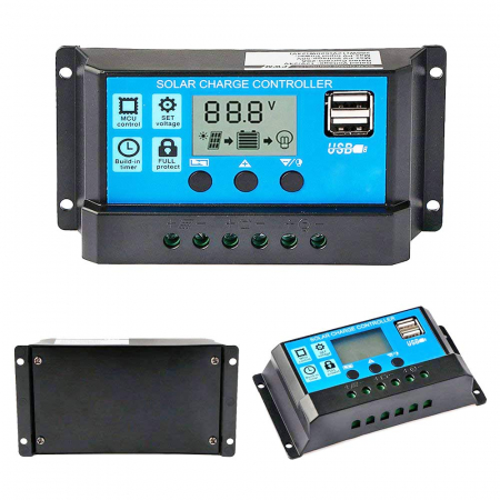 Panouri Solare - Controler solar Regulator de încărcare NEXON 12/24V 30A cu USB