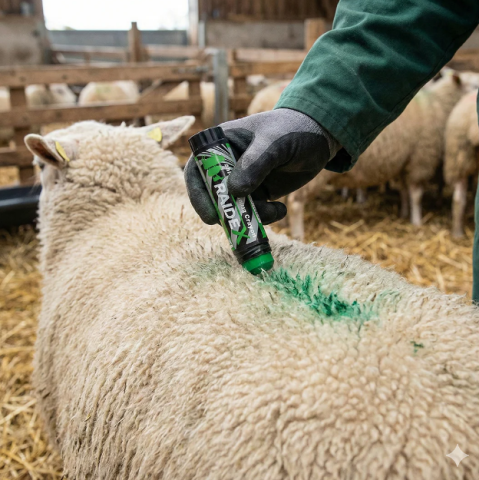 Creion verde pentru marcarea animalelor RAIDEX [2]