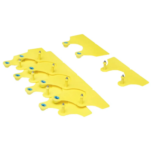 Crotalii pentru bovine galbene 10 buc (60*77mm) [2]