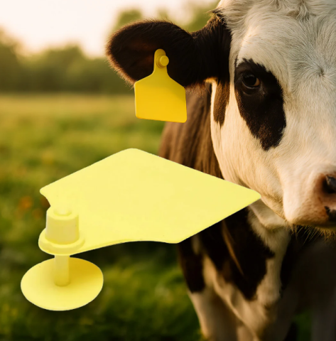 Zootehnie - Crotalii pentru bovine galbene 10 buc 64×95 mm