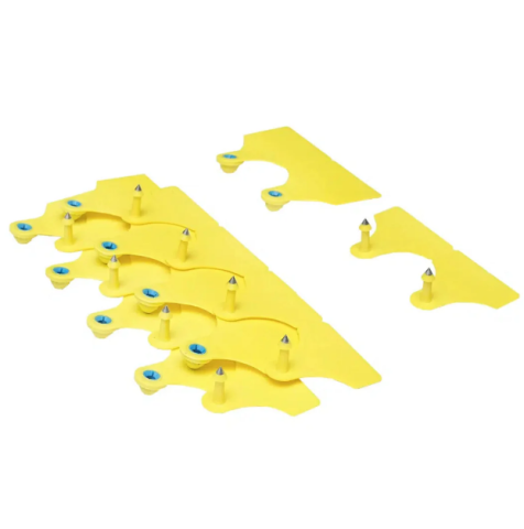 Crotalii pentru bovine galbene 10 buc 64×95 mm [4]