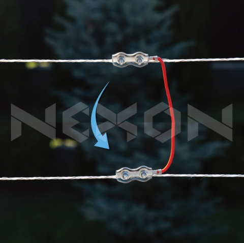 Cabluri Auxiliare - Cuplaj fir-fir gard electric cu conector 60cm