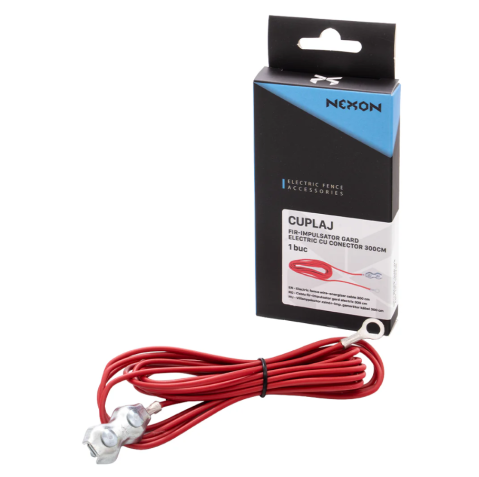 Cuplaj fir-impulsator gard electric cu conector 300cm [2]