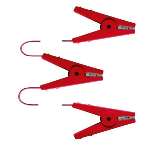 Cabluri Auxiliare - Cuplaj triplu pentru fir gard electric de tip clește crocodile (de tip fir - fir)