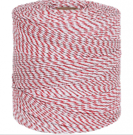 Fir gard electric 100M NEXON Thunder Rosu cu Alb 11lite 180kg [1]