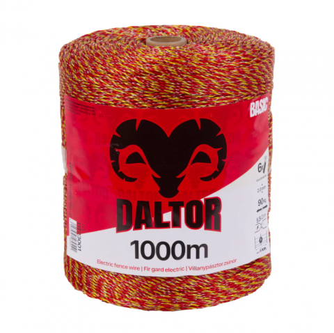 Fir/Sârmă pentru Gard electric - Fir gard electric DALTOR BASIC 1000m 6lite - 90kg