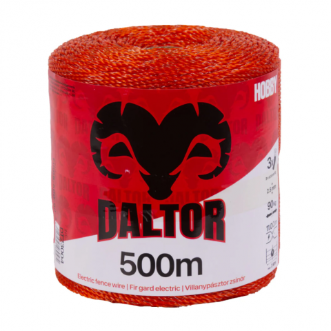 Fir/Sârmă pentru Gard electric - Fir gard electric DALTOR HOBBY 500m 3lițe-90kg