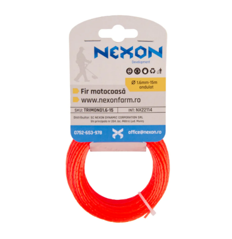 Fir ondulat pentru motocoasă 1.6 mm x 15 m NEXON [1]