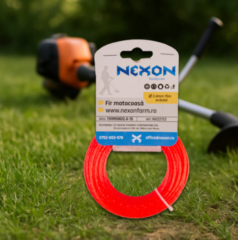 Zootehnie - Fir ondulat pentru motocoasă 2.4 mm x 15 m NEXON