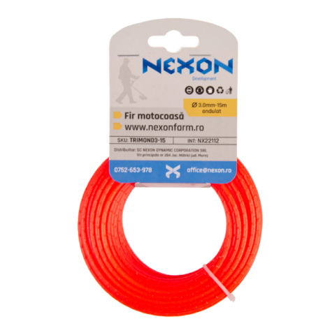 Fir ondulat pentru motocoasă 3 mm x 15 m NEXON [1]