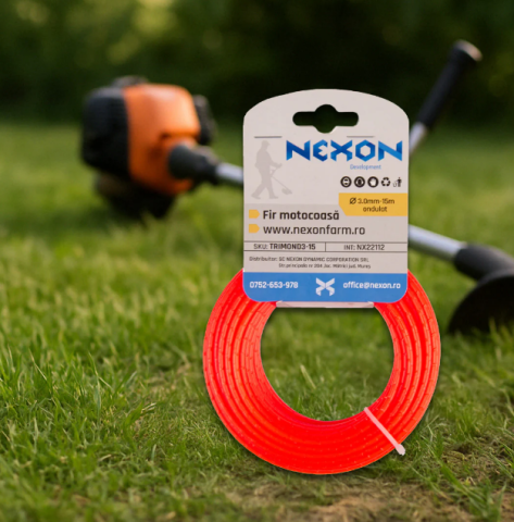 Tot ce ai nevoie pentru FERMA TA - Fir ondulat pentru motocoasă 3 mm x 15 m NEXON