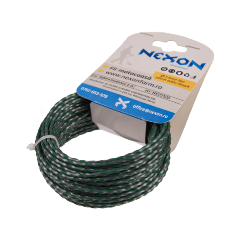 Fir pătrat dublu răsucit pentru motocoasă 2.4 mm x 15 m NEXON [2]