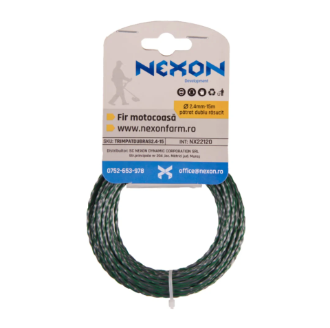 Fir pătrat dublu răsucit pentru motocoasă 2.4 mm x 15 m NEXON [1]