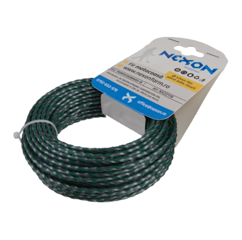 Fir pătrat dublu răsucit pentru motocoasă 3 mm × 15 m – NEXON [2]