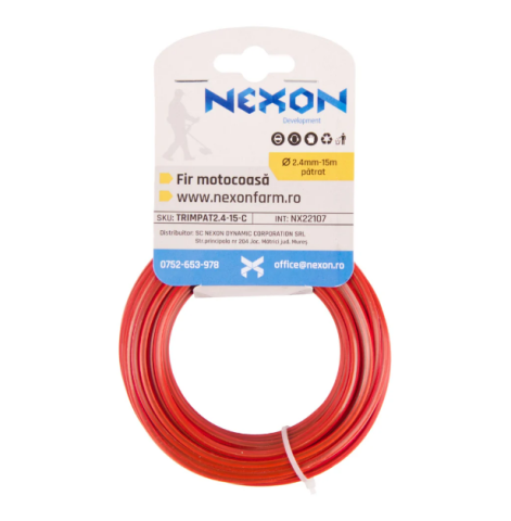 Fir pătrat pentru motocoasă 2.4 mm x 15 m NEXON [2]