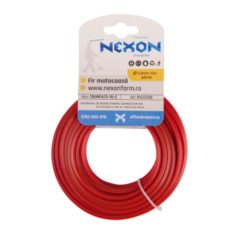 Fir pătrat pentru motocoasă 3 mm x 15 m NEXON [1]