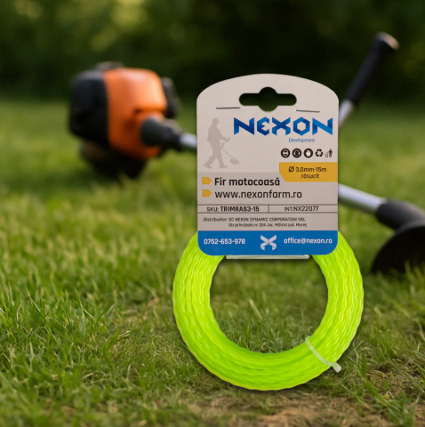 Zootehnie - Fir răsucit pentru motocoasă 3 mm × 15 m NEXON