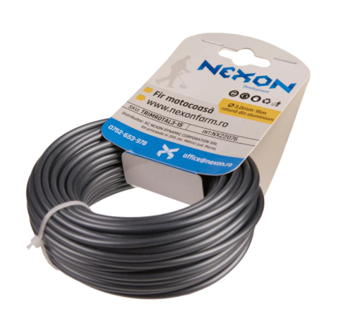 Fir rotund cu aluminiu pentru motocoasă 3 mm × 15 m NEXON [2]
