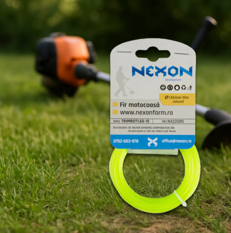 Tot ce ai nevoie pentru FERMA TA - Fir rotund pentru motocoasă 1.65 mm x 15 m NEXON
