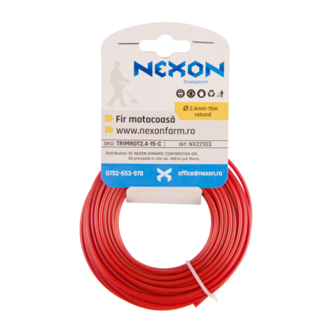 Fir rotund pentru motocoasă 2,4 mm × 15 m NEXON [1]