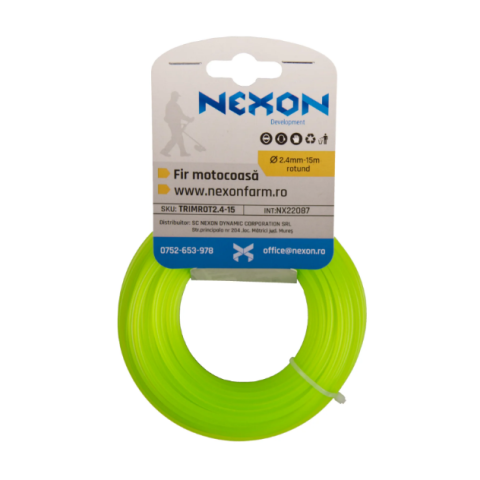 Fir rotund pentru motocoasă 2.4 mm x 15 m NEXON [1]