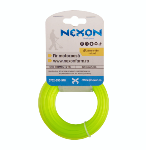 Fir rotund pentru motocoasă 2 mm x 15 m NEXON [1]