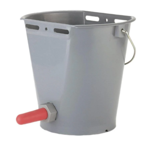 Găleată adăpare viței 8L cu suzetă – gri [1]