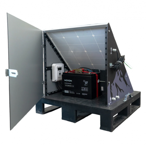 Gard electric portabil NEXON PYRAMID 10J cu GPS încorporat, panou solar și baterie [10]