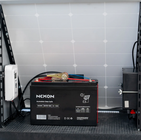 Gard electric portabil NEXON PYRAMID 10J cu GPS încorporat, panou solar și baterie [16]