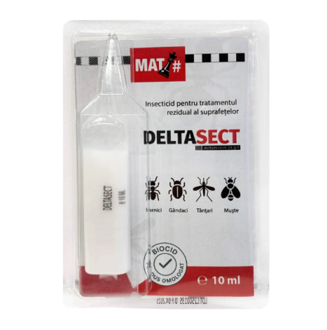 Zootehnie - Insecticid DELTASECT - 10 ml, Contact, Ingestie