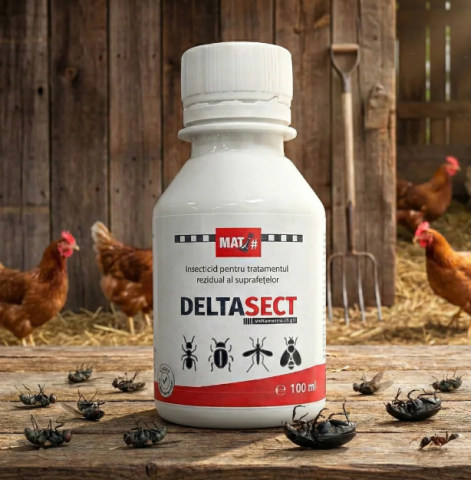 Zootehnie - Insecticid DELTASECT - 100 ml, Contact, Ingestie