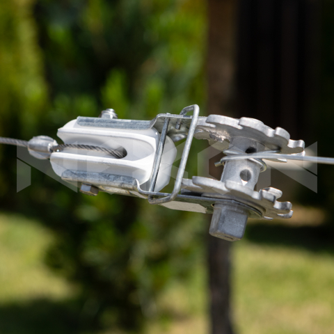 Întinzător Gard Electric - ntinzător cu izolator și sârmă (cliplock) pentru fir și sârmă gard electric NEXON