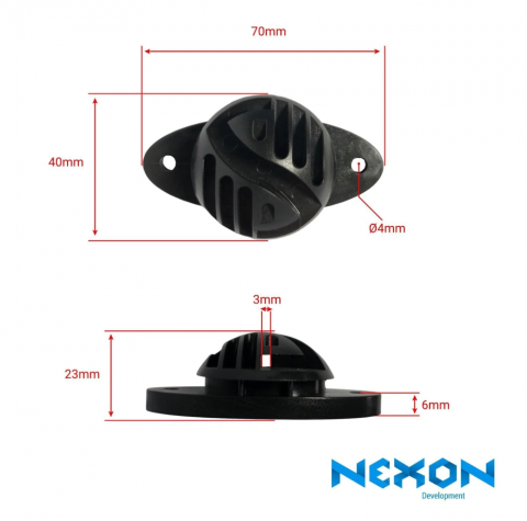 Izolator plat gard electric NEXON [2]