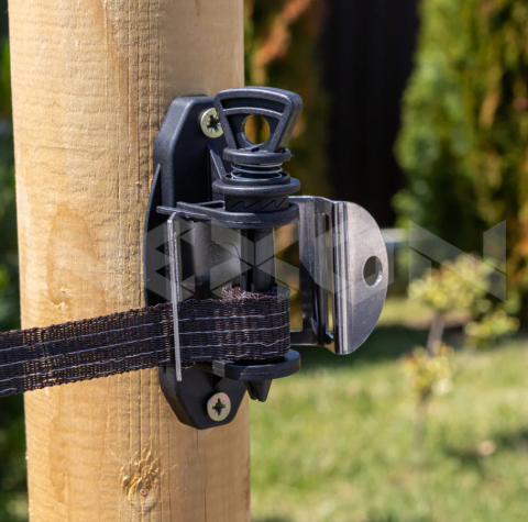 Întinzător Gard Electric - Izolator de poartă pentru bandă cu sistem de tensionare - NEXON Premium TITAN