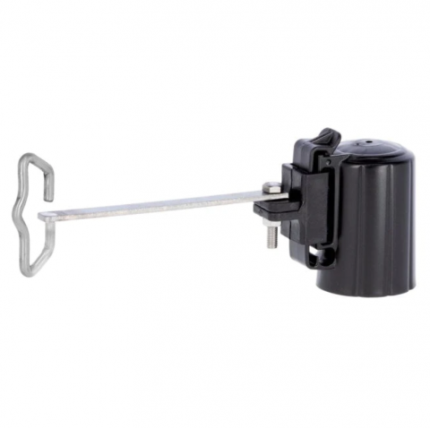 Izolatori pentru Stâlpuri modulare de tip T-Post - Izolator in cap de stalp T-Post pentru colt, NEXON modular, negru
