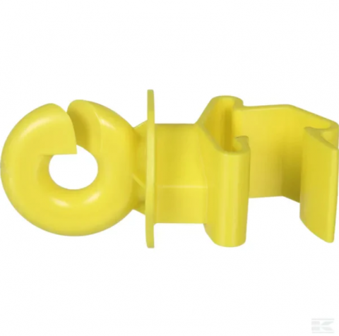 Izolatori pentru Stâlpuri modulare de tip T-Post - Izolator pentru fir gard electric T-post NEXON modular galben
