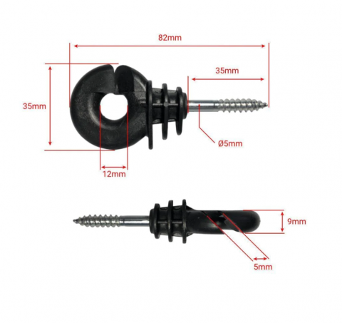 Izolator inelar gard electric MEDIUM (mai solid) pachet 1000buc NEXON [1]