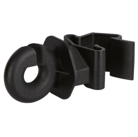 Izolatori pentru Stâlpuri modulare de tip T-Post - Izolator pentru fir gard electric T-post NEXON modular negru