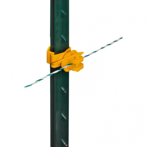 Izolator pentru sarma gard electric T-post NEXON modular galben [1]