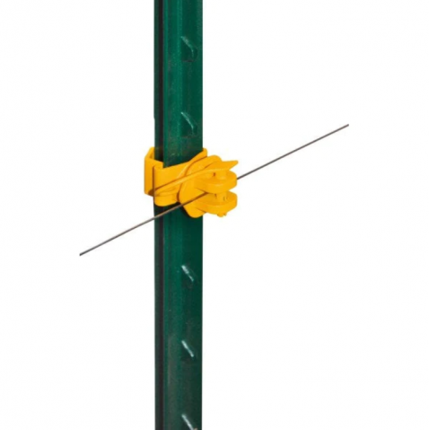 Izolator pentru sarma gard electric T-post NEXON modular galben [2]