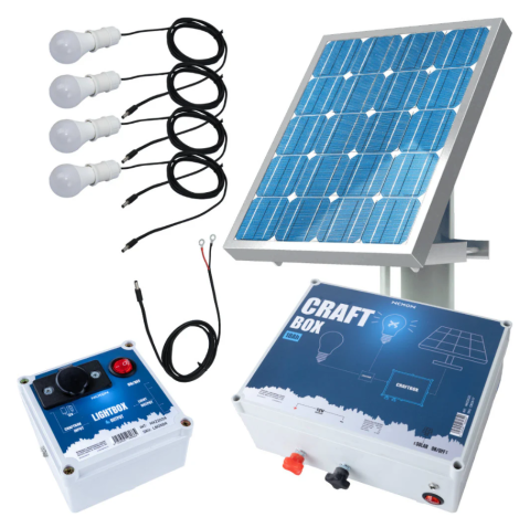 Panouri Solare - Kit iluminat cu panou solar NEXON LIGHT 50W