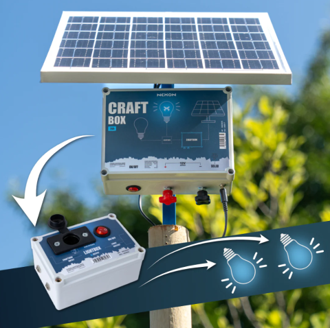 Sisteme de alimentare cu panou solar - Kit panou solar de 20W cu regulator și baterie 12V/7Ah