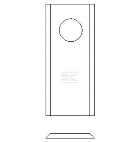 Lamă cositoare dreaptă (groasă) – Kramp [3]