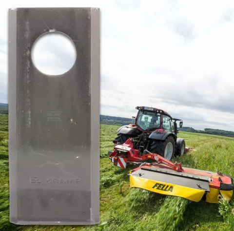 Tot ce ai nevoie pentru FERMA TA - Lamă cositoare stânga/dreapta 96x40x3mm orificiu 19mm