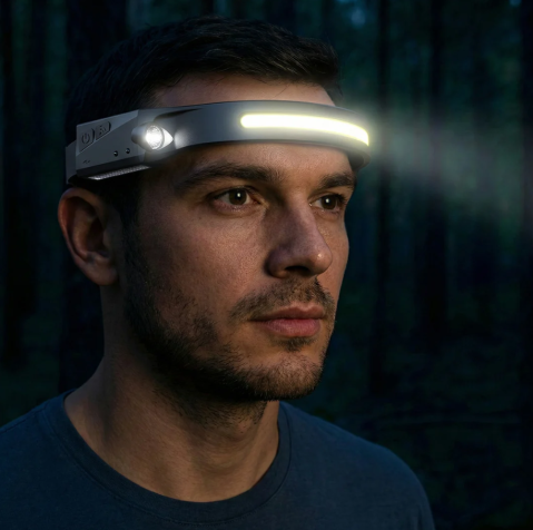 Zootehnie - Lampă frontală LED reîncărcabilă cu acumulator 350 lumeni