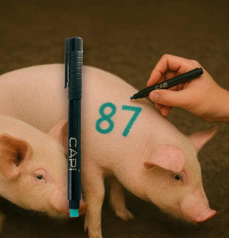 Marcarea Animalelor - Marker subțire pentru crotalii, negru