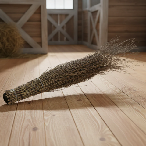 Zootehnie - Mătură din bambus 110 cm - ușoară, durabilă și ecologică