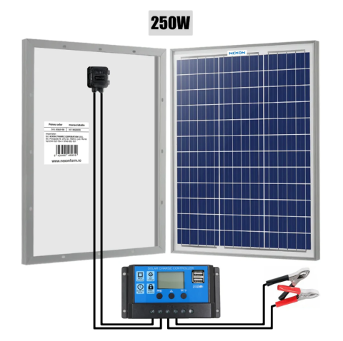 Panouri Solare - Panou solar gard electric NEXON 250W cu regulator